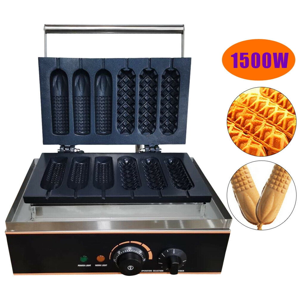 OUKANING Electric Commercial 50 Hole Waffle Maker 1.7KW Electric Nonstick  Mini Dutch Pancakes Waffle Maker for Bakeries