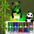 thumbnail image 2 of Puzle de cristal 3D Coolplay Panda con base iluminada, 58 piezas, 2 of 8