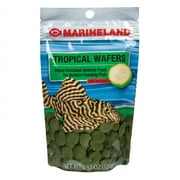 Marineland Tropical Wafers 3.53 Ounces, XL Sinking Food with Zucchini for Bottom-Feeding Fish