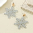 thumbnail image 6 of Christmas Snowflake Earrings Acrylic Snowflake Dangle Earrings for Women Christmas Winter Stud Jewelry Festival Party Gifts, 6 of 7