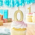 thumbnail image 2 of 12 Pack: Gold Number Candle by Celebrate It, 2 of 3