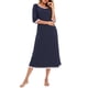 thumbnail image 3 of Vestido de tumbona para mujer con bolsillos, mangas 3/4, camisones sueltos, pijamas para descan CACAGOO Vestido, 3 of 7