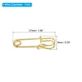 thumbnail image 2 of Uxcell Safety Pins 1.06 Inch Large Metal Sewing Pins Gold Tone 50Pcs, 2 of 5