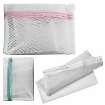 Laundry Bag Mesh Large Clothes Wash Washing Aid Saver Net Zipper Cleaner 15X18