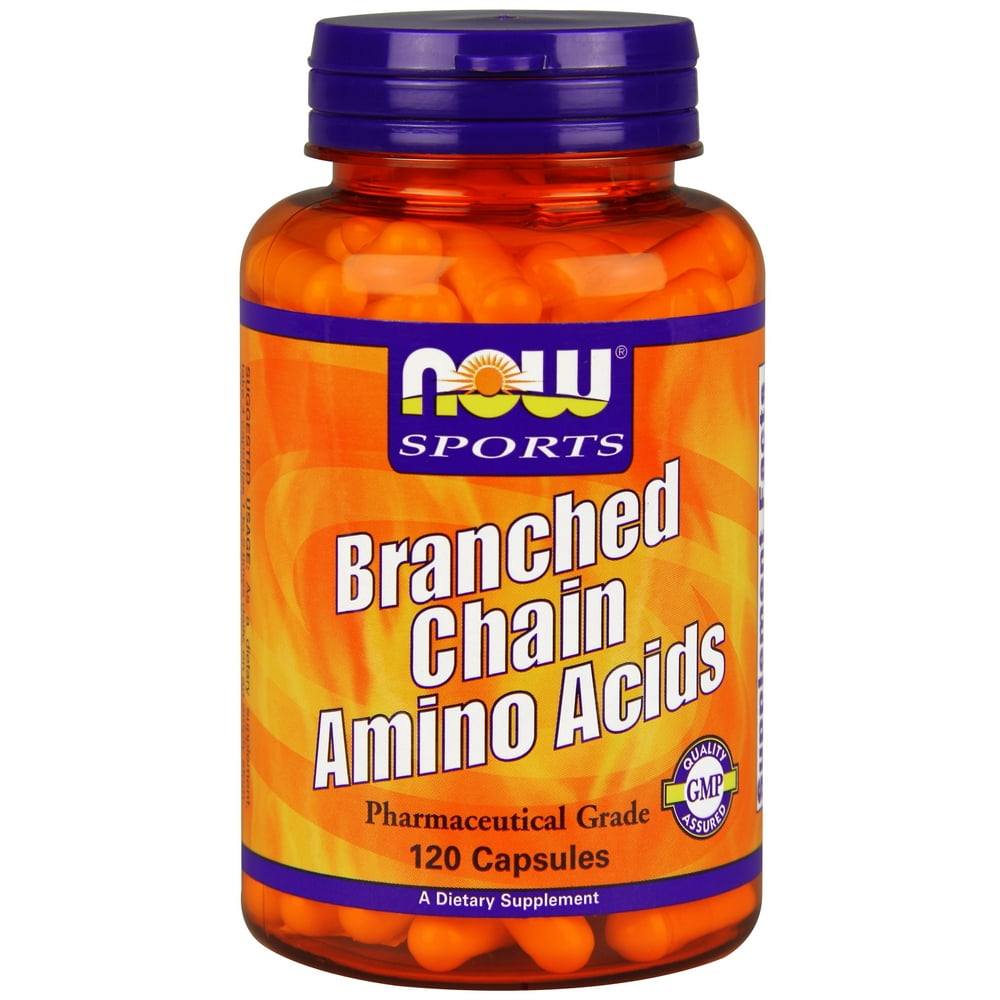 NOW Sports BCAA Capsules, 120 Ct