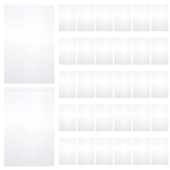 MUSEYA 100 Pcs Clear Plastic Bread Bags Transparent for Food Storage