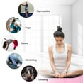 thumbnail image 6 of Gymnastics Mat 8'x2'x2" Foldable Tumbling Mats with Carrying Handles Four Fold Thick Exercise Mat for Home Aerobics Stretching Yoga, Pink, 6 of 8