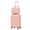 Pink + ABS, variant on 2 Piece Luggage Set, 20 Inch Hard Shell Carry On Suitcase with 14 Inch Cosmetic Case, ABS Hardside Rolling Luggage with Smooth Stripe Design, Nestable Travel Luggage for Weekend Trips