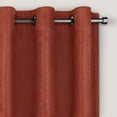 thumbnail image 2 of Eclipse Allure Draft Stopper, 100% Blackout Grommet Top Curtain Panel, Copper Red, 50 x 63, 2 of 6