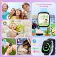 thumbnail image 2 of FITORA Games Smart Watch for Kids 1.83''HD Touch Screen Camera 22 Puzzle Games Sleep Tracker Camera Flashlight Children Watch Gift Applies to 4-12 Year Old -Two Sets（Purple+Black), 2 of 9