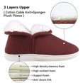 thumbnail image 3 of VONMAY Bottes Pantoufles Duveteuses pour Femmes Bottillons en Mousse Mémoire Chaussures de Maison Intérieur Extérieur, 3 of 5