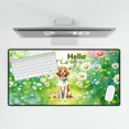 thumbnail image 4 of Brittany Spaniel Hello Spring Time Flower Floral Nature Desk Mat Full Keyboard Mouse Pad Brittany Dog Lover Gifts Idea Large Mousepad - 02031, 4 of 5