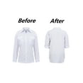 thumbnail image 3 of Hymorin Solid Color Women Chest Pockets Buttons Lapel Neck Long Sleeve Workwear Blouses, 3 of 4