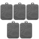 thumbnail image 1 of Guantes de horno Guantes de algodón resistentes al calor Alfombrillas de cocina anti-escaldado, Gris 5pcs Scienceny HA004939-02, 1 of 7