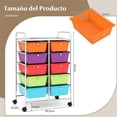 thumbnail image 3 of Costway Carrito Móvil Multiusos con 10 Cajones Organizador de Herramientas para Álbumes de Recortes Sobre Ruedas 65,5 x 37 x 87 cm, 3 of 10