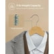 thumbnail image 4 of Percheros SONGMICS de madera maciza UCRW001-20, paquete de 20 unidades, color natural, 4 of 9