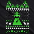 thumbnail image 2 of Chandail de Noël Laid Unisexe Alien Enlèvement Col Rond (Noir) - 3TG, 2 of 3