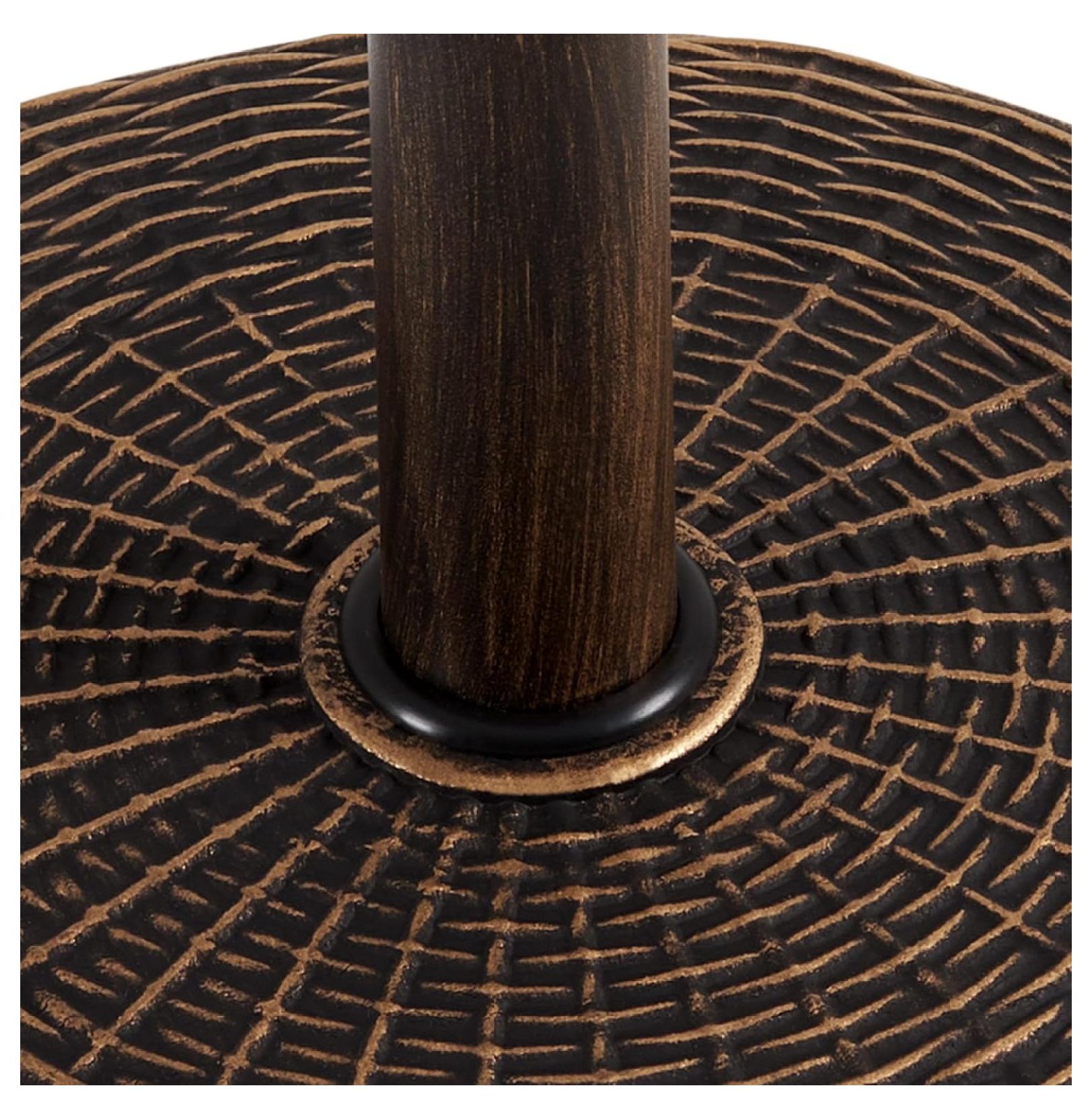 Umbrella Base 22 lbs Heavy Duty Outdoor Patio Resin Umbrella Stand for Deck, Garden - Bronze