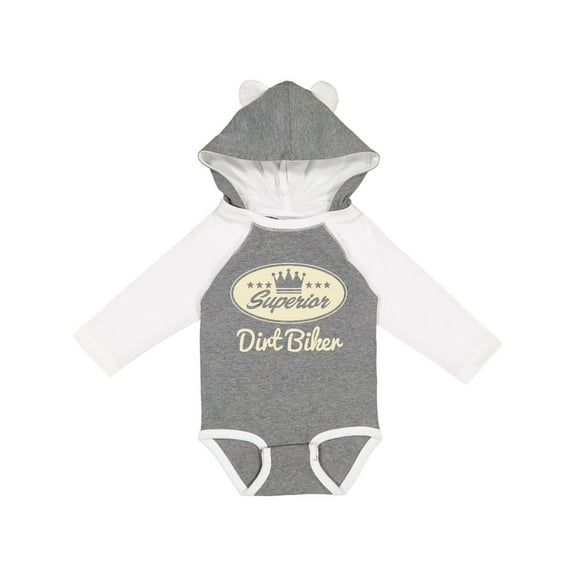 Inktastic Dirt Biker Vintage Superior Boys or Girls Long Sleeve Baby Bodysuit