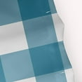 thumbnail image 2 of Simply Daisy 70" W x 73" L Gingham Plaid Polyester Shower Curtain, Unreal Teal [1 Ct], 2 of 5