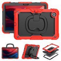 XYX For Lenovo Tab M11/K11 LTE 2024 Case 11 inch, 360 Rotating Shockproof Cover with Stand, Handle, Shoulder Strap (TB330FU/TB330XU/TB331FC), Red