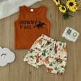 thumbnail image 2 of TAIAOJING Baby Boys Summer Clothes Sets Toddler Sleeveless Cartoon Cow Prints T Shirt Vest Tops Shorts Outfit 18-24 Months, 2 of 8
