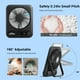 thumbnail image 5 of Ventilador de escritorio WHATOOK Small de 2000 mAh con 10 horas de batería recargable, 5 of 7