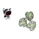 thumbnail image 5 of Estatua de gato con forma de cuenco para llaves, estatua de escritorio, hojas de palma, decoración de pared de madera, placa de pared, adorno de mader, 5 of 8