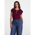 thumbnail image 2 of Scenario Women's Tank Sweater with Short Flutter Sleeves, Lightweight, Sizes XS-XXXL, 2 of 6