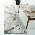 thumbnail image 3 of SAFAVIEH Cyrus Tendrils Abstract Shag Runner Rug, Gray/Beige, 2'2" x 9', 3 of 11