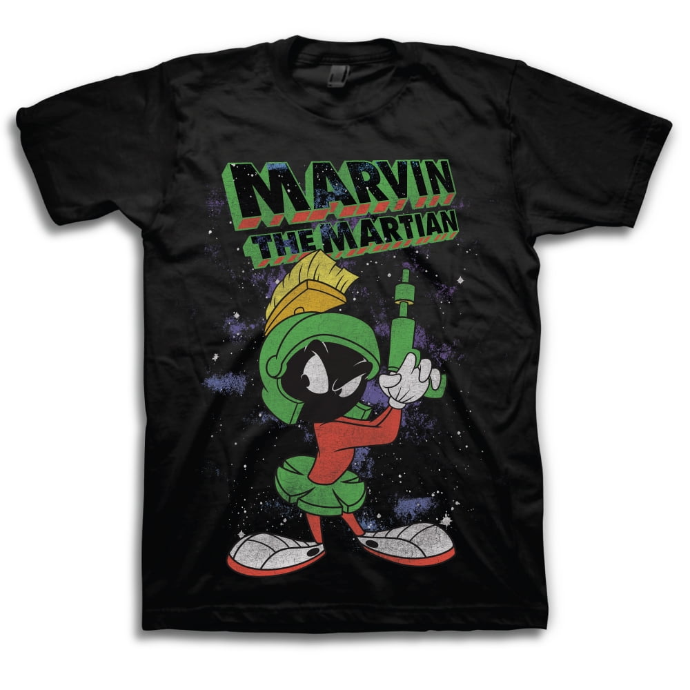 Looney Tunes Mens Marvin The Martian Face T-Shirt X