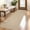 2*6ft-Camel, variant on Modern Solid Washable Rug 8x10 Area Rug for Living Room Woven Textured Ultra-Thin Mat Non Slip Non-Shedding Indoor Floor Cover Foldable Farmhouse Carpet for Bedroom Office Dining Room Brown