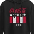 thumbnail image 3 of Coca-Cola - 1886 Stars Stripes - Juniors Cropped Pullover Hoodie, 3 of 5