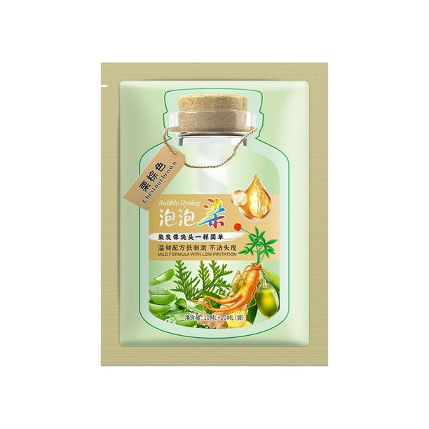 LUVCLS Tinte para el cabello de plantas naturales, nuevo champú con tinte para el cabello Botanical Bubble de 30 ml en oferta en Reino Unido
