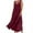 Wine, variant on Womens Summer Sundress Boho Casual Tank Dresses with Pockets Cotton Linen Sleeveless Tiered Swing A Line Beach Dress