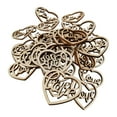 thumbnail image 2 of HOMYL 2-4pack 50Pcs Slices Wood Chips for Table Centerpieces Party Valentine 4 Pcs, 2 of 8