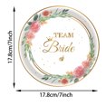 thumbnail image 3 of Antqov Flower Bride Party Theme Tableware Set Disposable Decorative Tableware Paper Set, Home Accessories, 3 of 4