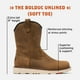 thumbnail image 2 of Bota de trabajo BRUNT Bolduc, sin forro, punta suave, marrón, para hombre, 2 of 6