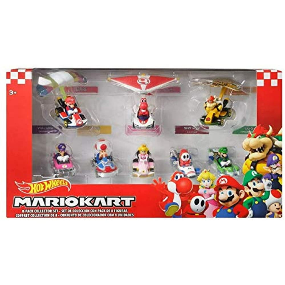 DieCast Hotwheels Mario Kart Cars 8 Pack [Collector Set]