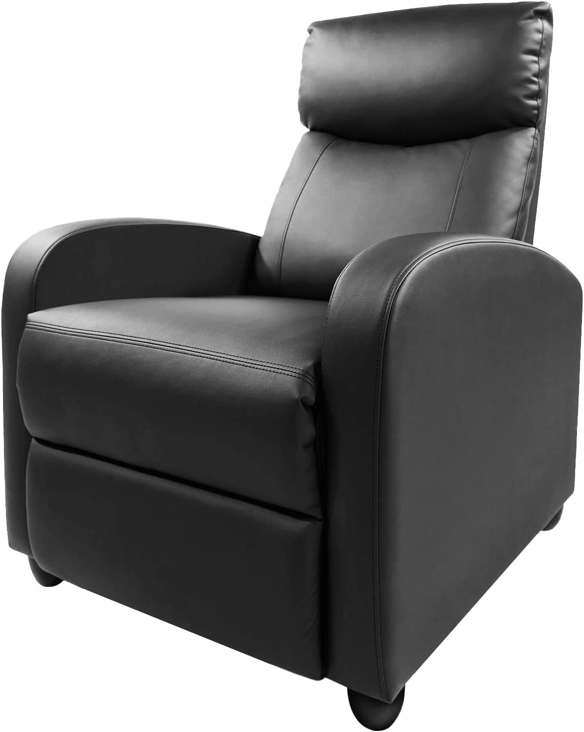 Living Room Recliner Chair PU Leather Adjustable Single Recliner Sofa