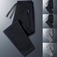 thumbnail image 5 of Mens Ice Silk Joggers Workout Pants Sweatpants Active Sports Running Trousers, 5 of 11
