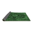thumbnail image 2 of Ahgly Company Indoor Square Medallion Emerald Green Traditional Area Rugs, 7' Square, 2 of 4