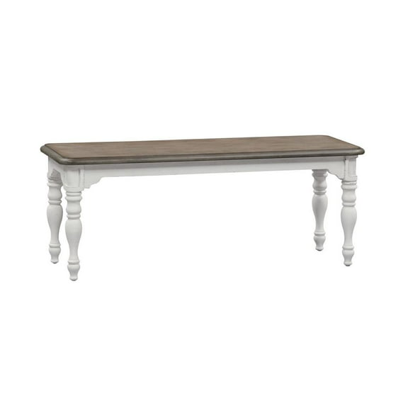 Magnolia Manor White Dining Bench (RTA)