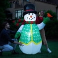 thumbnail image 1 of Muñeco de nieve inflable navideño para decoración exterior VIVOHOME de 6 pies, 1 of 7