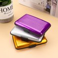 thumbnail image 5 of Men Women RFID Blocking Anti-Theft Wallets Aluminum ID Card Case Coin Purse RFID Wallet Credit Card Holder BLUE, 5 of 8