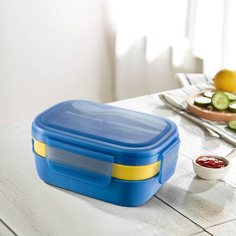 Zeceouar Lunch Box For Women Stackable Bento Box For Adult Kids,Large  Capacity 1900ml ,Leak-Proof Lunchbox Containers With Utensil Set For Dining