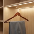 thumbnail image 5 of Unique Bargains 2Pcs Wood 360-Degree Space Saving Clothes Hangers Dark Brown, 5 of 6