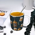 thumbnail image 5 of Yiaed Cigar Print Ceramics Coffee,Large Handle Design,Extra Large Tea and Coffee Cup for Office and Home Mugs, 5 of 6