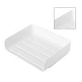 thumbnail image 3 of Desktop Storage Box Storage Case House Office Stackable Lateral Desk Document Organizer for File Notebook White, 3 of 5