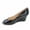 Black, variant on Doris-12 Women's Open Peep Toe Patent Wedge Heel Shoes